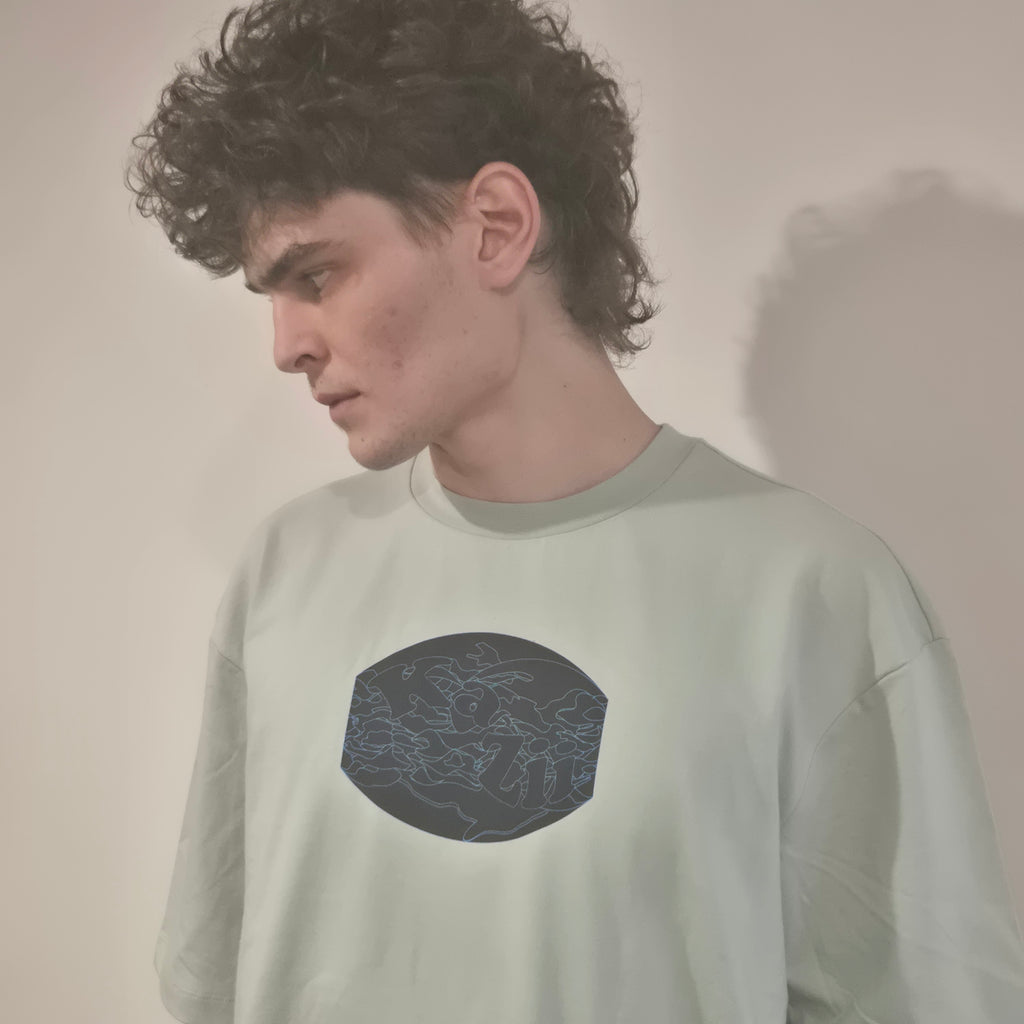 Kazi Co Blue and black camo design.