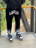 Kaziii.co fire tracksuit pants