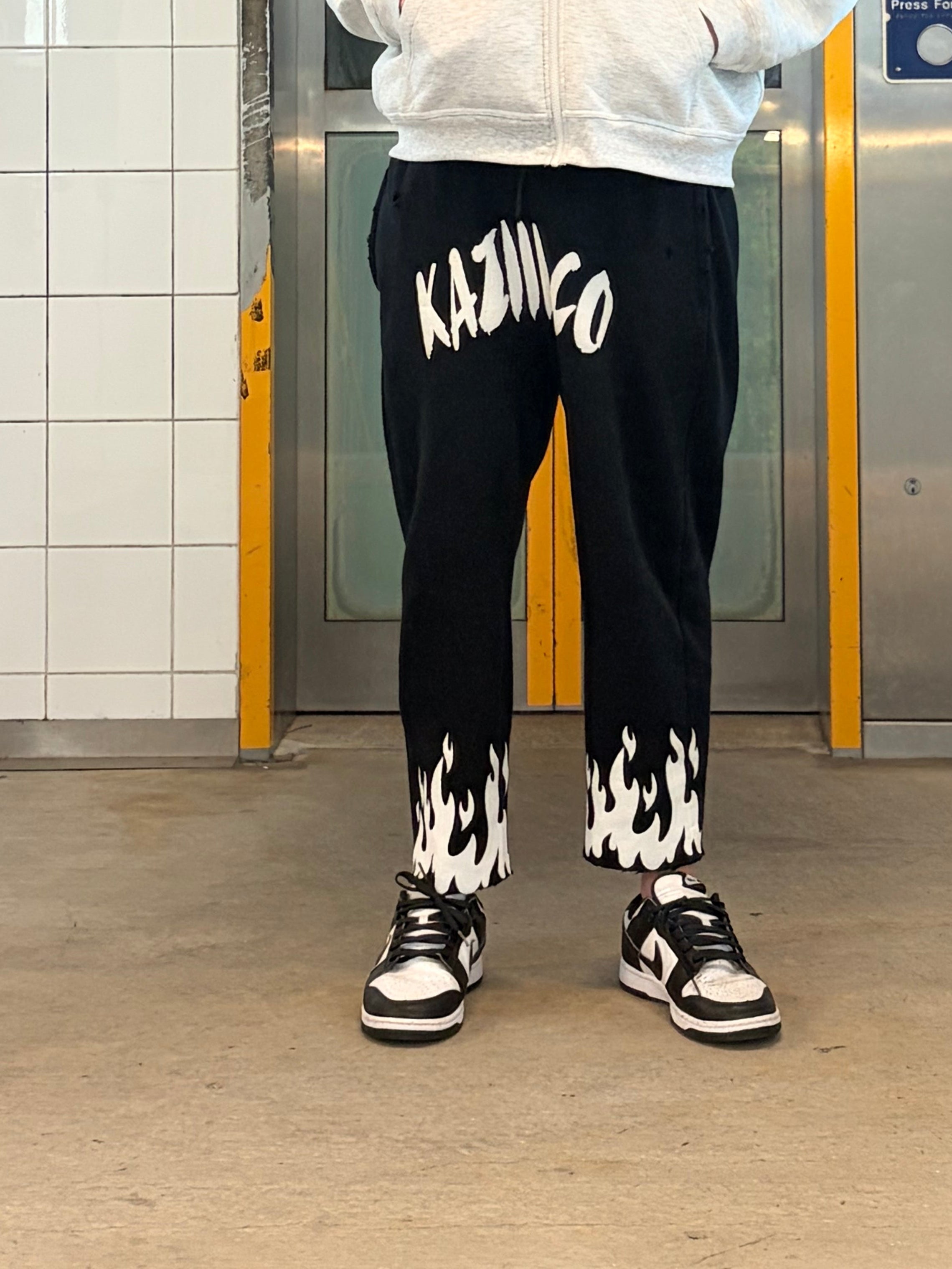 Kaziii.co fire tracksuit pants