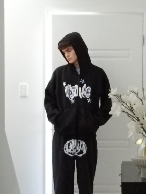 Kaziii.co Star patches zip up.